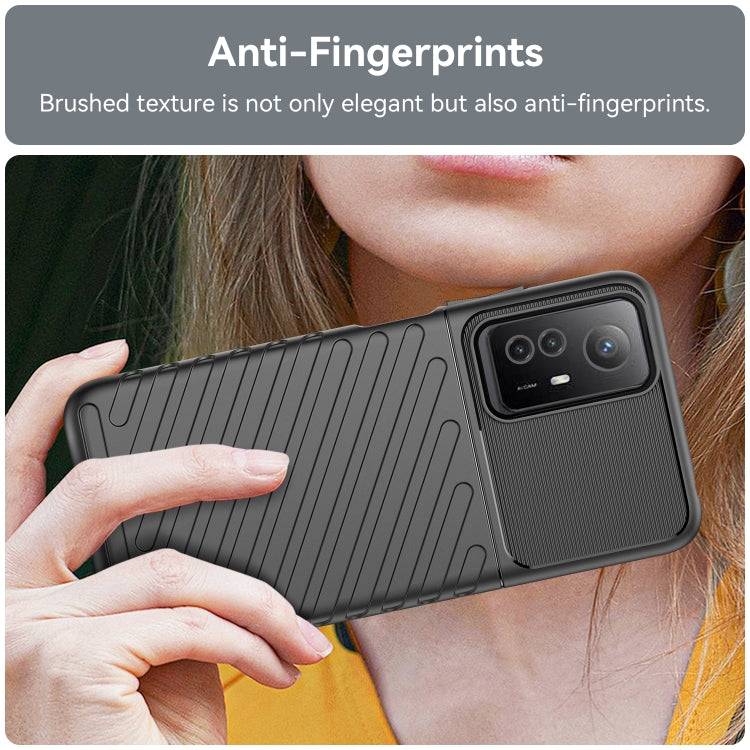 For Xiaomi Redmi Note 12S Thunderbolt Shockproof TPU Protective Soft Phone Case(Black) - Xiaomi Cases by buy2fix | Online Shopping UK | buy2fix