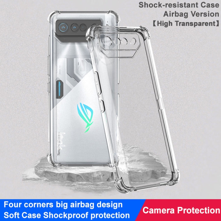 For Asus ROG Phone 7 Ultimate imak Shockproof Airbag TPU Phone Case(Transparent) - ASUS Cases by imak | Online Shopping UK | buy2fix