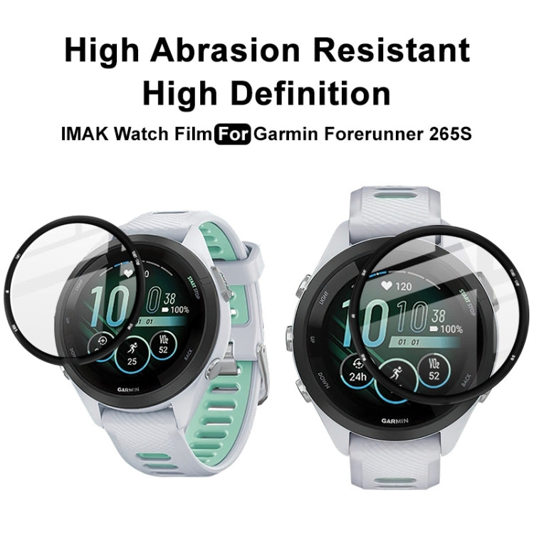 For Garmin Forerunner 265S IMAK Plexiglass HD Watch Protective Film - Screen Protector by imak | Online Shopping UK | buy2fix