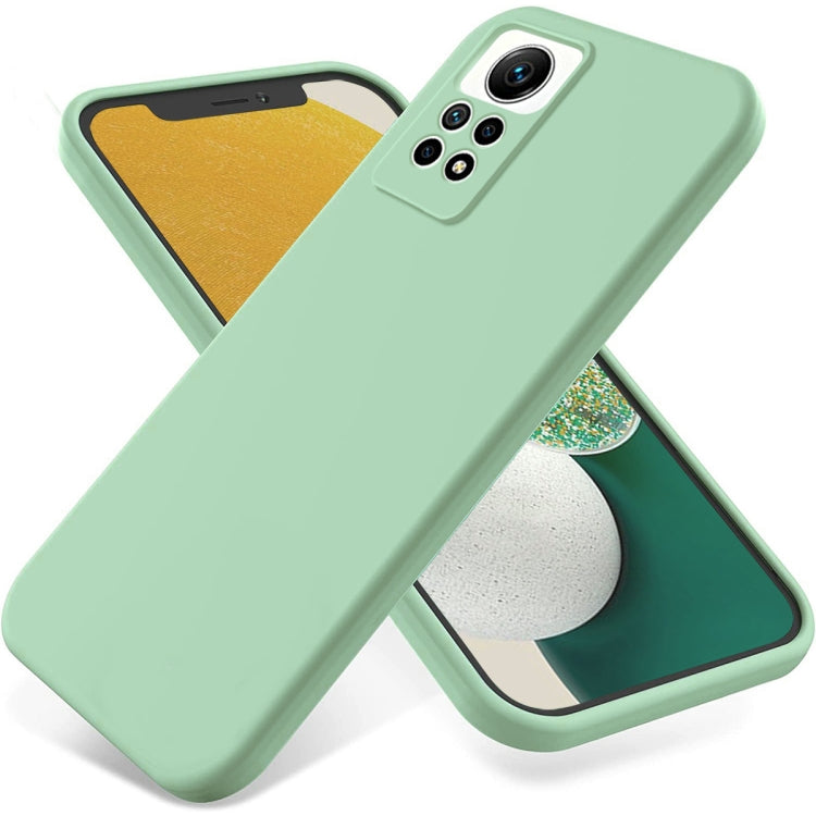 For Xiaomi Redmi Note 12 Pro 4G Pure Color Liquid Silicone Shockproof Phone Case(Green) - Xiaomi Cases by buy2fix | Online Shopping UK | buy2fix