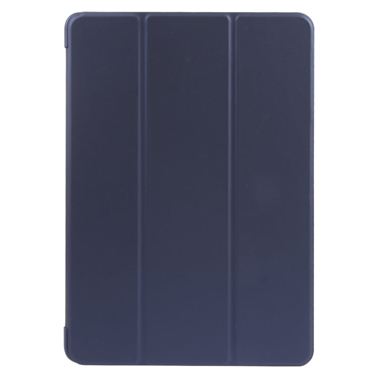 For Huawei MatePad Air 11.5 GEBEI 3-folding Holder Shockproof Flip Leather Tablet Case(Dark Blue) - Huawei by GEBEI | Online Shopping UK | buy2fix