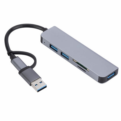 2302 5 in 1 USB+USB-C/Type-C to USB Multi-function Docking Station HUB Adapter - USB HUB by buy2fix | Online Shopping UK | buy2fix