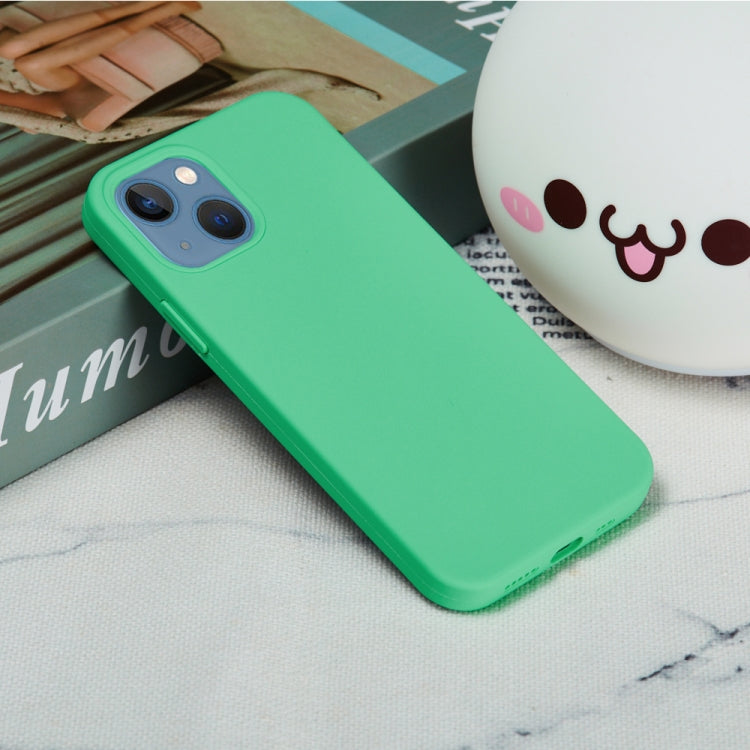 For iPhone 15 Plus Solid Color Silicone Phone Case(Green) - iPhone 15 Plus Cases by buy2fix | Online Shopping UK | buy2fix