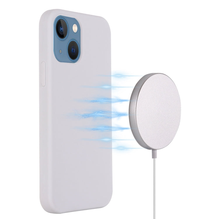 For iPhone 15 Plus Shockproof Silicone Magsafe Phone Case(White) - iPhone 15 Plus Cases by buy2fix | Online Shopping UK | buy2fix
