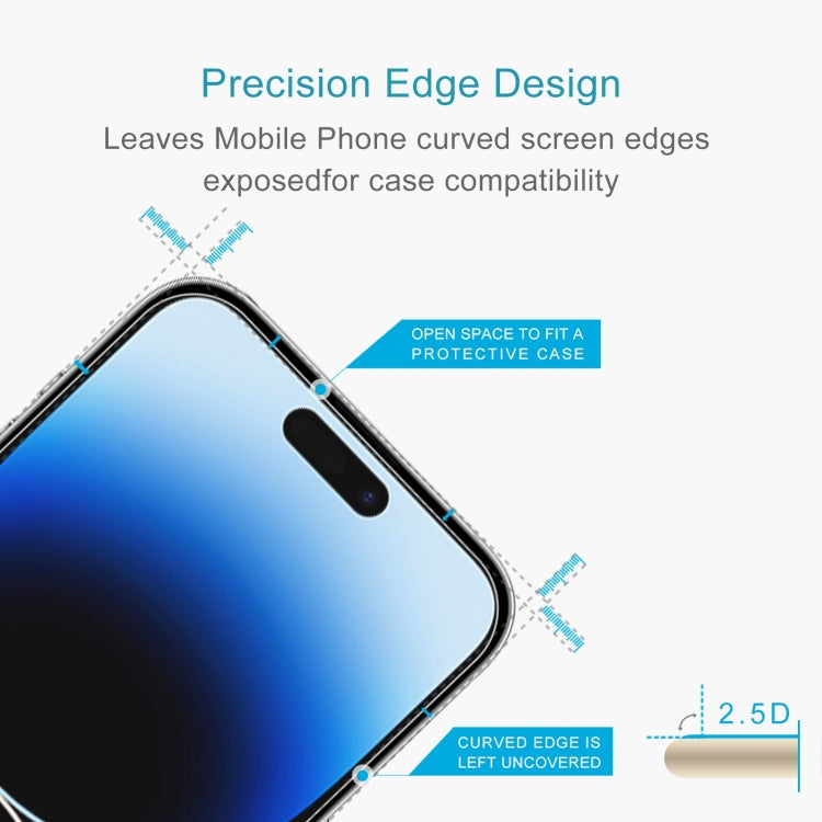 For iPhone 15 Plus / 15 Pro Max 0.26mm 9H 2.5D High Aluminum Tempered Glass Film - iPhone 15 Pro Max Tempered Glass by DIYLooks | Online Shopping UK | buy2fix