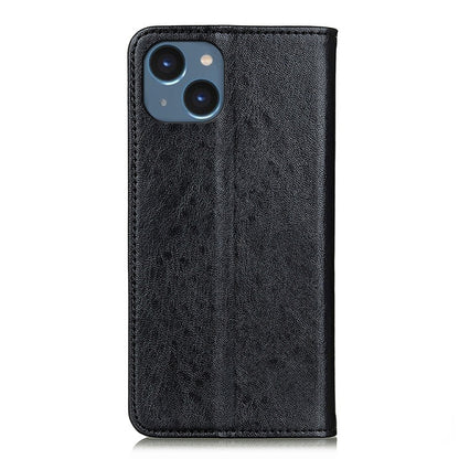 For iPhone 15 Plus Magnetic Crazy Horse Texture Horizontal Flip Leather Phone Case(Black) - iPhone 15 Plus Cases by buy2fix | Online Shopping UK | buy2fix