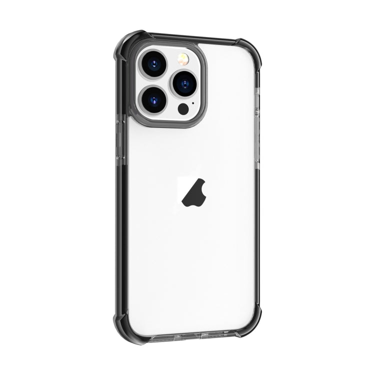 For iPhone 15 Pro Four-corner Shockproof TPU + Acrylic Phone Case(Black) - iPhone 15 Pro Cases by buy2fix | Online Shopping UK | buy2fix