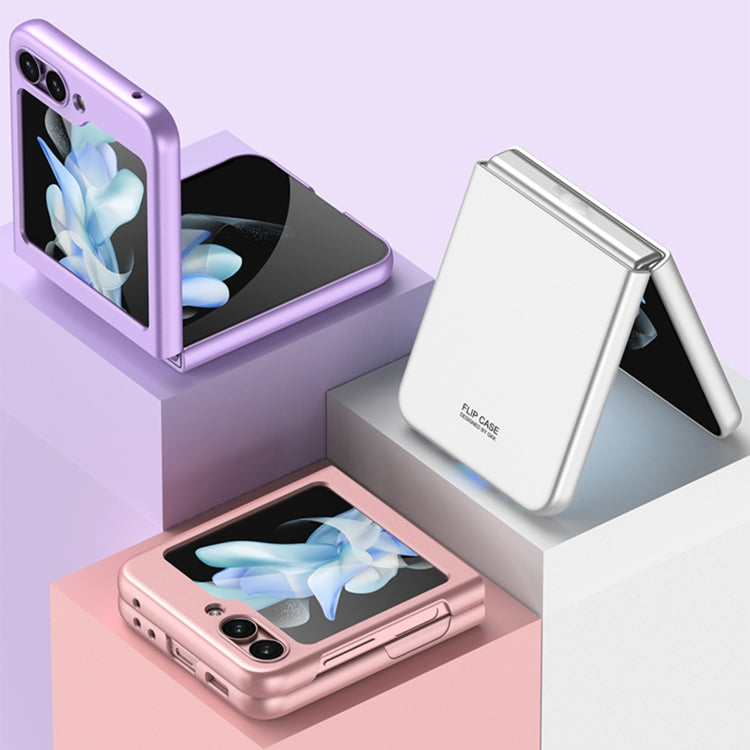 For Samsung Galaxy Z Flip5 GKK Ultra-thin Full Coverage Phone Case(White) - Galaxy Z Flip5 Cases by GKK | Online Shopping UK | buy2fix
