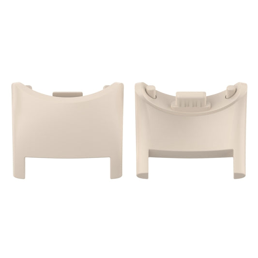 For Xiaomi Mi Band 8 1 Pair  PC Plastic Watch Band Connector(Ivory White) - For Xiaomi by buy2fix | Online Shopping UK | buy2fix