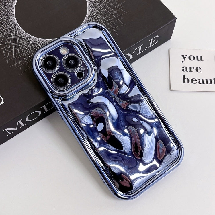 For iPhone 11 Electroplating Meteorite Texture TPU Phone Case(Blue) - iPhone 11 Cases by buy2fix | Online Shopping UK | buy2fix