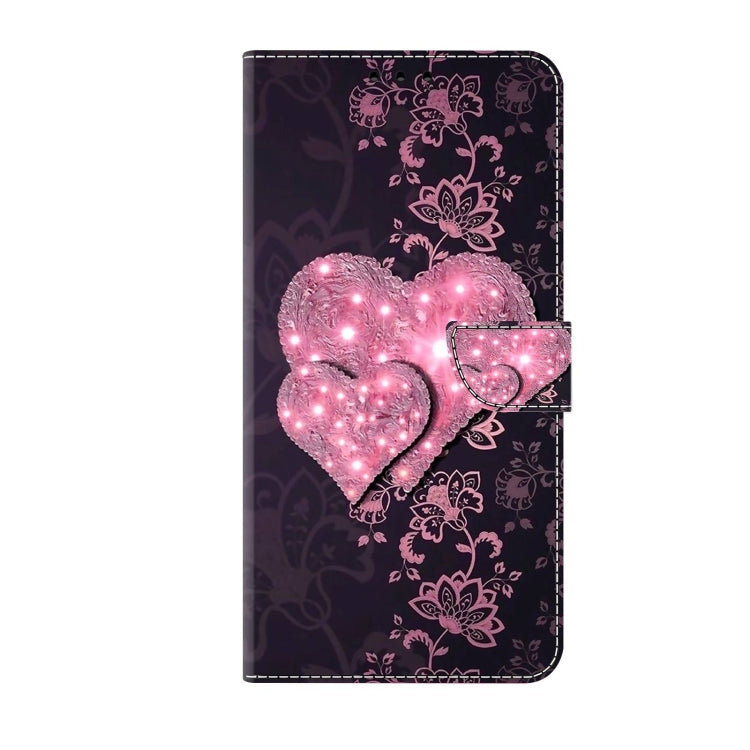 For Xiaomi Redmi 9C Crystal 3D Shockproof Protective Leather Phone Case(Lace Love) - Xiaomi Cases by buy2fix | Online Shopping UK | buy2fix