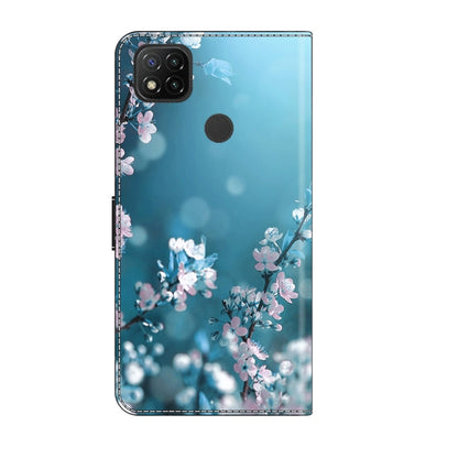 For Xiaomi Redmi 9C Crystal 3D Shockproof Protective Leather Phone Case(Plum Flower) - Xiaomi Cases by buy2fix | Online Shopping UK | buy2fix