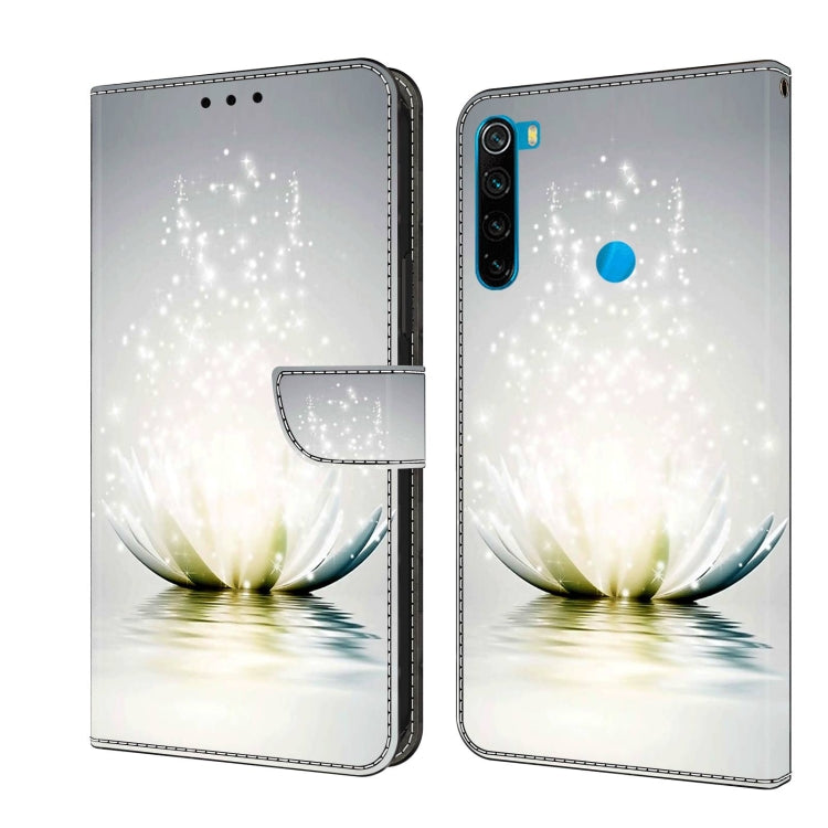 For Xiaomi Redmi Note 8 Crystal 3D Shockproof Protective Leather Phone Case(Light Lotus) - Xiaomi Cases by buy2fix | Online Shopping UK | buy2fix