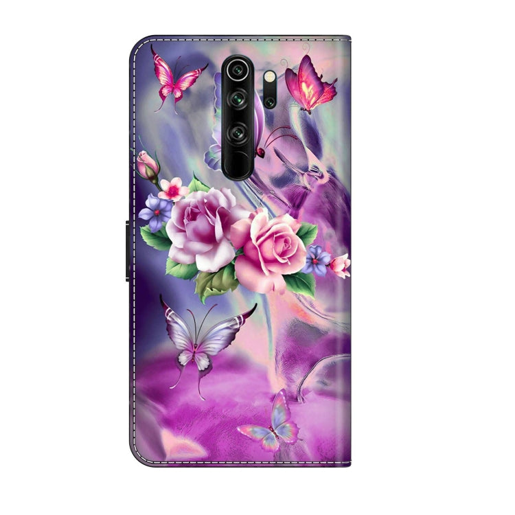 For Xiaomi Redmi Note 8 Pro Crystal 3D Shockproof Protective Leather Phone Case(Butterfly) - Xiaomi Cases by buy2fix | Online Shopping UK | buy2fix