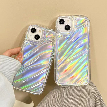 For iPhone 11 Laser Sequin Waves TPU Phone Case(Transparent) - iPhone 11 Cases by buy2fix | Online Shopping UK | buy2fix