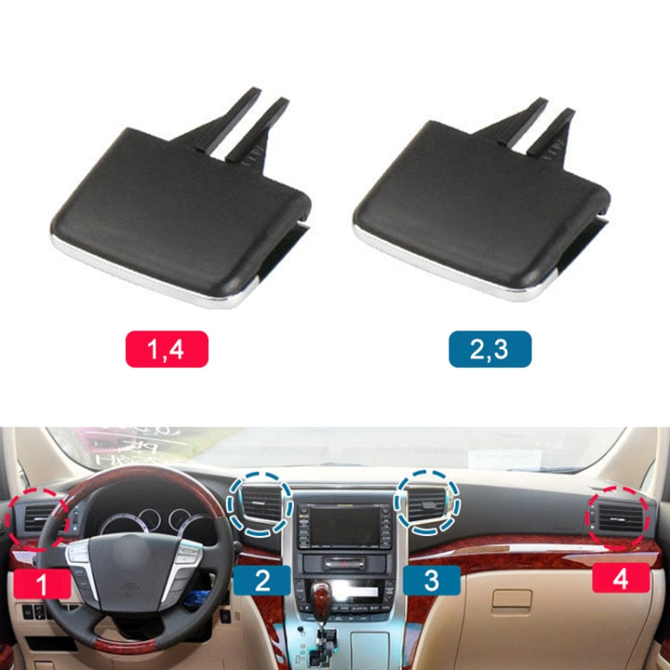 For Toyota Alphard 2011-2014 Left-hand Drive Car Air Conditioning Air Outlet Paddle 77620-SWA-A0-1, Type:Middle Right Side - Air Conditioning System by buy2fix | Online Shopping UK | buy2fix