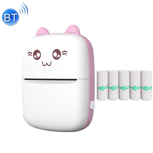 C9 Mini Bluetooth Wireless Thermal Printer With 5 Sticker Papers(Pink) - Printer by buy2fix | Online Shopping UK | buy2fix