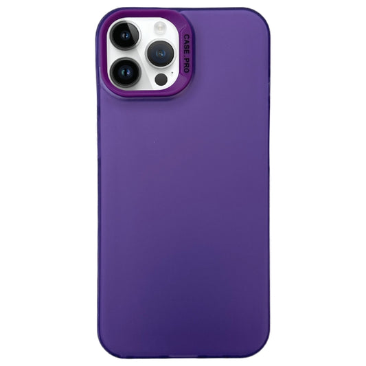 For iPhone 13 Pro Semi Transparent Frosted PC Phone Case(Purple) - iPhone 13 Pro Cases by buy2fix | Online Shopping UK | buy2fix