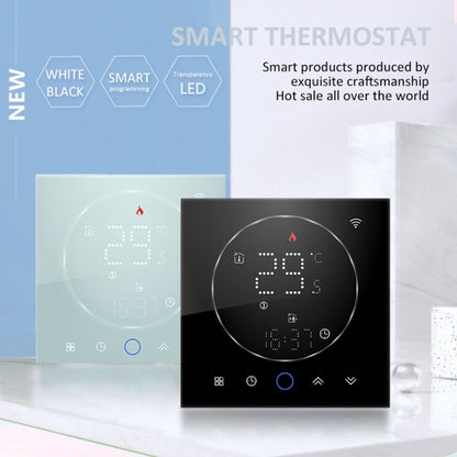 BHT-008GCLW 95-240V AC 5A Smart Home Boiler Heating LED Thermostat With WiFi(Black) - Thermostat & Thermometer by buy2fix | Online Shopping UK | buy2fix