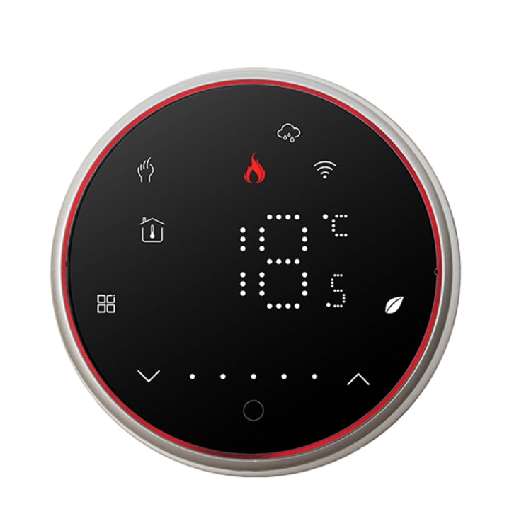 BHT-6001GALW 95-240V AC 5A Smart Round Thermostat Water Heating LED Thermostat With WiFi(Black) - Thermostat & Thermometer by buy2fix | Online Shopping UK | buy2fix