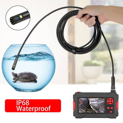 P30 5.5mm 1080P IP68 Waterproof 4.3 inch Screen Dual Camera Digital Endoscope, Length:10m Hard Cable(Black) -  by buy2fix | Online Shopping UK | buy2fix