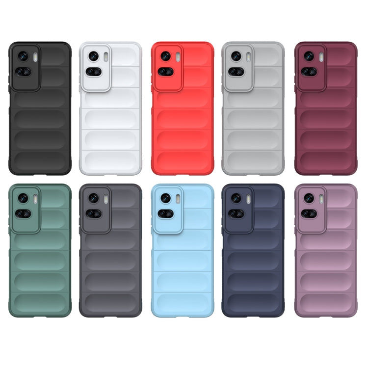 For Honor 90 Lite Magic Shield TPU + Flannel Phone Case(Grey) - Honor Cases by buy2fix | Online Shopping UK | buy2fix