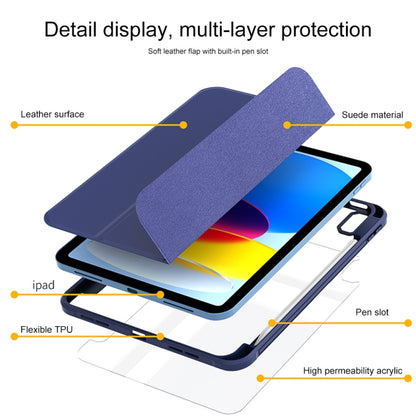 For iPad 2025 / 2022 3-Fold Holder Armor Smart Leather Tablet Case(Royal Blue) - iPad 2025 / 2022 Cases by buy2fix | Online Shopping UK | buy2fix