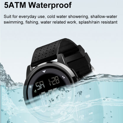 SPOVAN S100 Men Outdoor Multifunctional Waterproof Electronic Watch(White) - LED Digital Watches by SPOVAN | Online Shopping UK | buy2fix