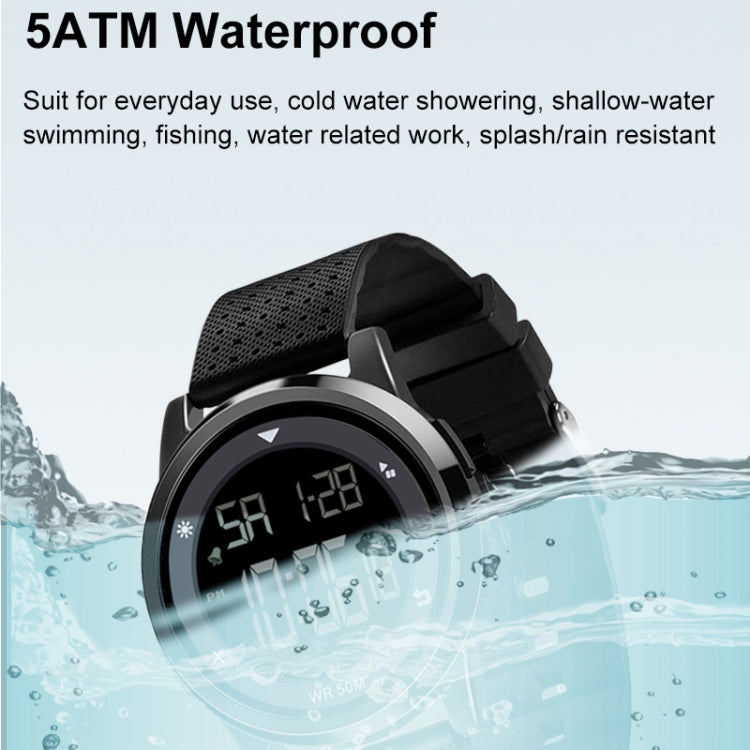 SPOVAN S100 Men Outdoor Multifunctional Waterproof Electronic Watch(Black) - LED Digital Watches by SPOVAN | Online Shopping UK | buy2fix