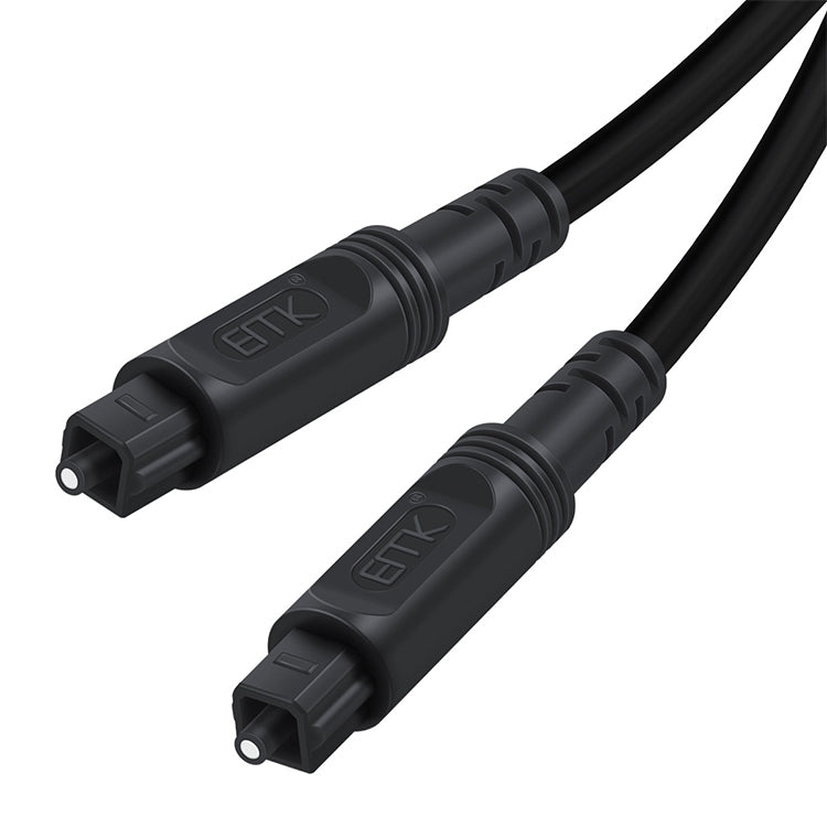 20m EMK OD4.0mm Square Port to Square Port Digital Audio Speaker Optical Fiber Connecting Cable(Black) - Audio Optical Cables by EMK | Online Shopping UK | buy2fix