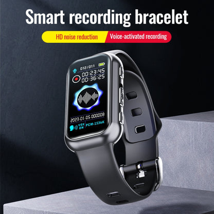 JNN S16 Smart HD Noise Reduction Bluetooth MP3 Voice Control Recording Bracelet, Memory:64GB - Smart Wristbands by JNN | Online Shopping UK | buy2fix