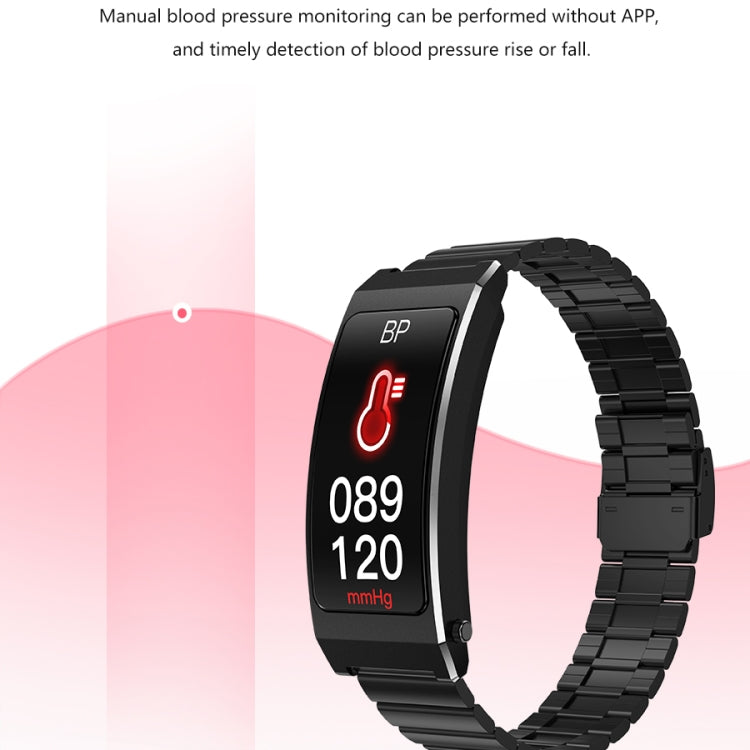 K13S 1.14 inch TFT Screen Milanese Metal Strap Smart Call Bracelet Supports Sleep Management / Blood Oxygen Monitoring(Black) - Smart Wristbands by buy2fix | Online Shopping UK | buy2fix