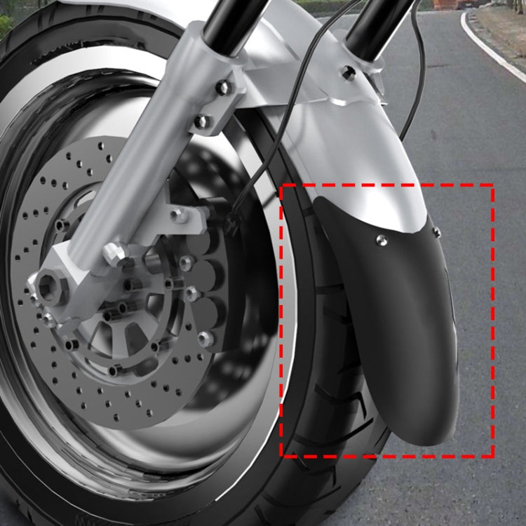 Motorcycle PP Modified Front Wheel Fender Dustproof Splash Flaps Mudguards Fender Guard, Style:04 - In Car by buy2fix | Online Shopping UK | buy2fix