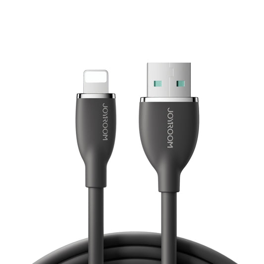 JOYROOM SA29-AL3 3A USB to 8 Pin Liquid Silicone Fast Charging Data Cable, Length: 2m(Black) - Normal Style Cable by JOYROOM | Online Shopping UK | buy2fix