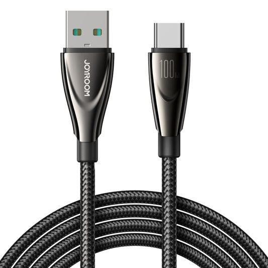 JOYROOM SA31-AC6 100W USB to USB-C/Type-C Fast Charge Data Cable, Length: 1.2m(Black) - USB-C & Type-C Cable by JOYROOM | Online Shopping UK | buy2fix