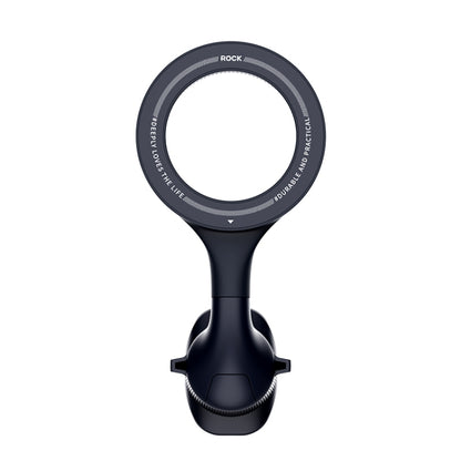 ROCK RPH1000 Car Air Vent Rotating Magnetic Ring Phone Mount(Black) - Car Holders by ROCK | Online Shopping UK | buy2fix