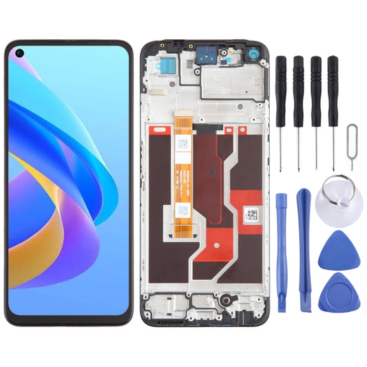 For OPPO A36 4G OEM LCD Screen Digitizer Full Assembly with Frame - LCD Screen by buy2fix | Online Shopping UK | buy2fix