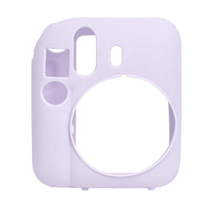 For FUJIFILM instax mini 12 Soft Silicone Camera Protective Case(Purple) - Protective Case by buy2fix | Online Shopping UK | buy2fix