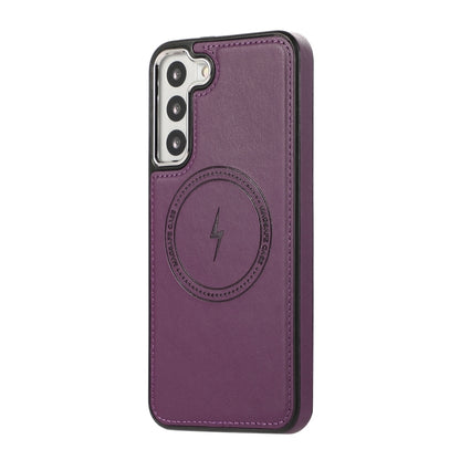 For Samsung Galaxy S23+ 5G Side Leather Magsafe Phone Case(Dark Purple) - Galaxy S23+ 5G Cases by buy2fix | Online Shopping UK | buy2fix