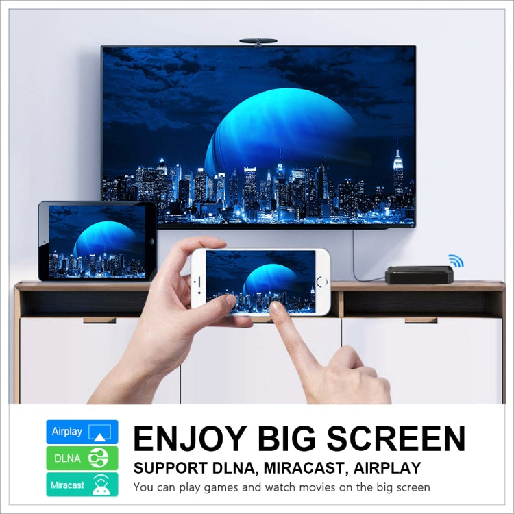 X96Q HD 4K Smart TV Box without Wall Mount, Android 10.0, Allwinner H313 Quad Core ARM Cortex A53 , Support TF Card, HDMI, RJ45, AV, USBx2, Specification:2GB+16GB - Consumer Electronics by buy2fix | Online Shopping UK | buy2fix