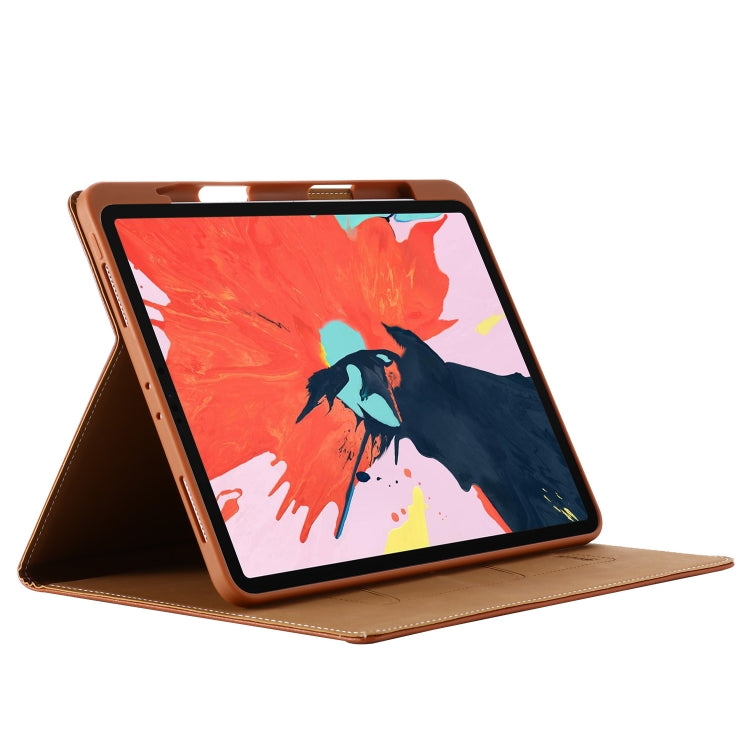 For iPad Pro 11 inch (2020) GEBEI PU+TPU Horizontal Flip Protective Tablet Case with Holder & Card Slots(Rose Gold) - iPad Pro 11 (2020) Cases by GEBEI | Online Shopping UK | buy2fix