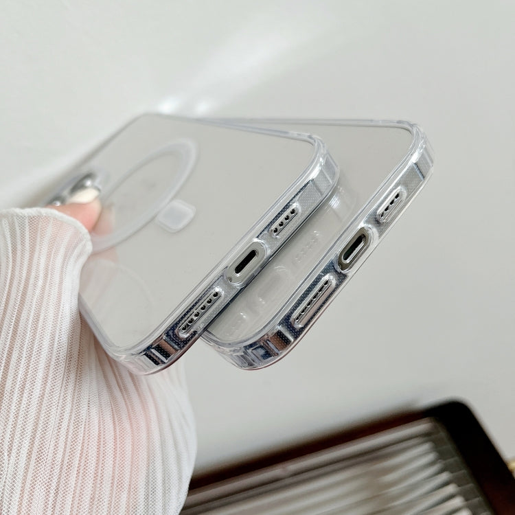 For iPhone 15 Pro MagSafe Magnetic Clear Acrylic TPU Phone Case(Transparent) - iPhone 15 Pro Cases by buy2fix | Online Shopping UK | buy2fix