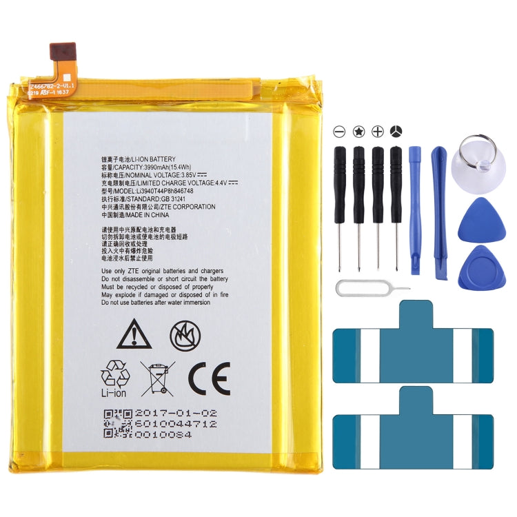 For ZTE Axon 7 Max 3D C2017 Battery Replacement Li3940T44P8h846748 4100mAh - Others by buy2fix | Online Shopping UK | buy2fix