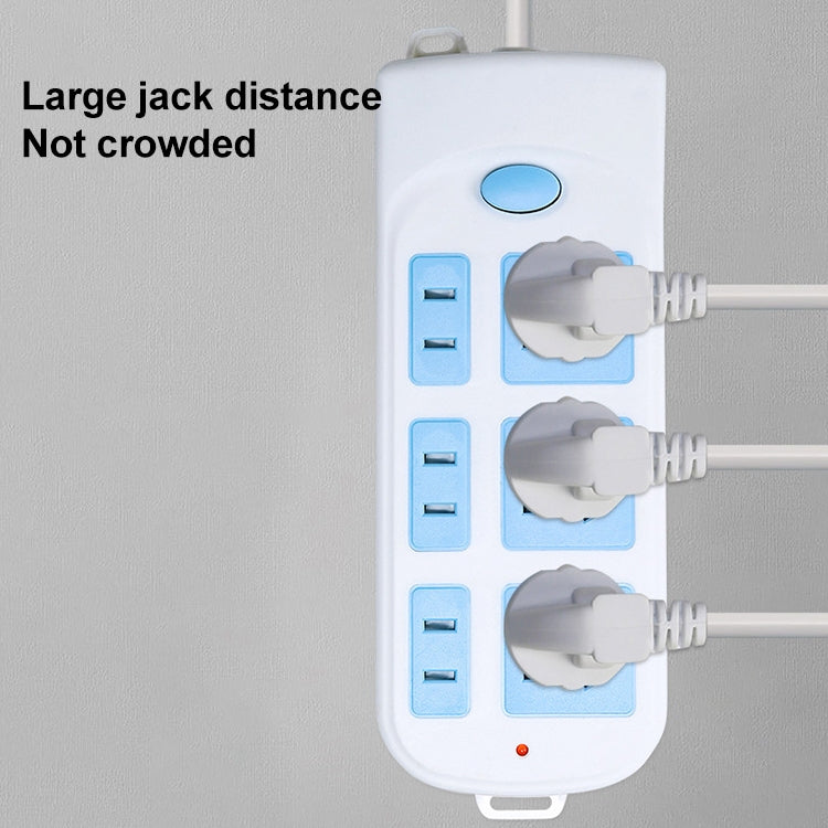 Anti-electric Shock Desk Power Strip Socket 6-position 3m, CN Plug - Extension Socket by buy2fix | Online Shopping UK | buy2fix