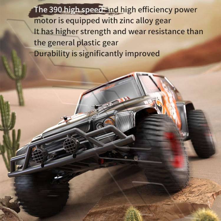 JJR/C Q39B 2.4G Four-wheel Drive High-speed Climbing Carbon Brush Motor RC Jeep(Orange) - RC Cars by JJR/C | Online Shopping UK | buy2fix