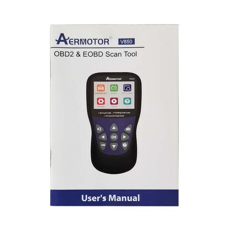 AERMOTOR V850 Car OBD2 Code Reader Diagnostic Scan Tool(Black) - Code Readers & Scan Tools by buy2fix | Online Shopping UK | buy2fix