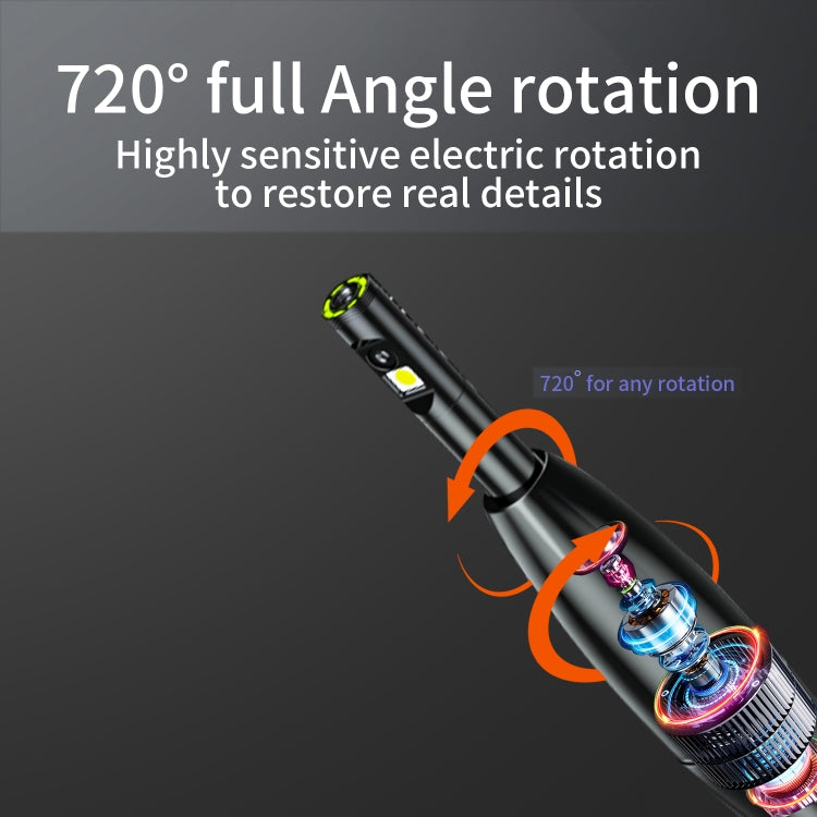 P120 Rotatable 8mm Dual Lenses Industrial Endoscope with Screen, 16mm Tail Pipe Diameter, Spec:5m Tube -  by buy2fix | Online Shopping UK | buy2fix