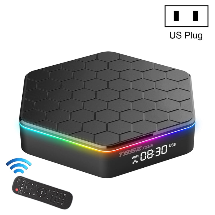 T95Z Plus 8K WiFi6 Android 12.0 Smart TV Box with Remote Control, 4GB+32GB, Allwinner H618 Quad-Core(US Plug) - Others by buy2fix | Online Shopping UK | buy2fix