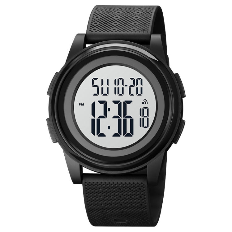 SKMEI 1895 Multifunctional Men Outdoor 50M Waterproof Luminous Digital Wrist Watch(Black White) - Leather Strap Watches by SKMEI | Online Shopping UK | buy2fix