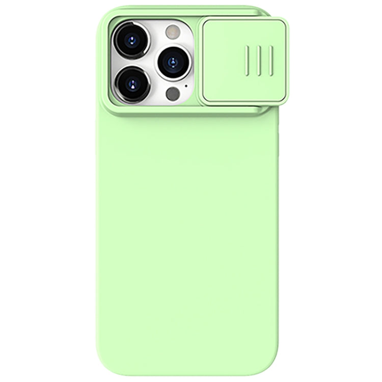 For iPhone 15 Pro Max NILLKIN CamShield MagSafe Liquid Silicone Phone Case(Green) - iPhone 15 Pro Max Cases by NILLKIN | Online Shopping UK | buy2fix